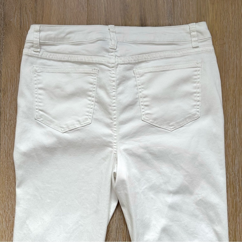 Needle & Cloth White Mid Rise Stretchy Skinny Ankle Cigarette Jeans - Size 8 - Picture 5 of 12